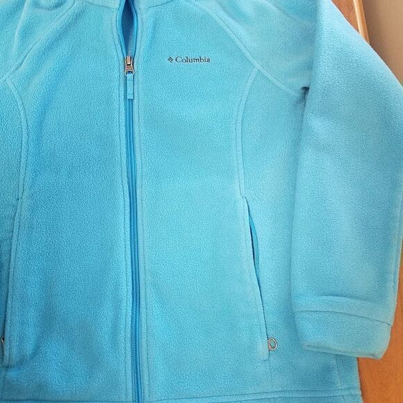 Columbia Kids Medium blue full zip jacket. - Picture 3 of 6